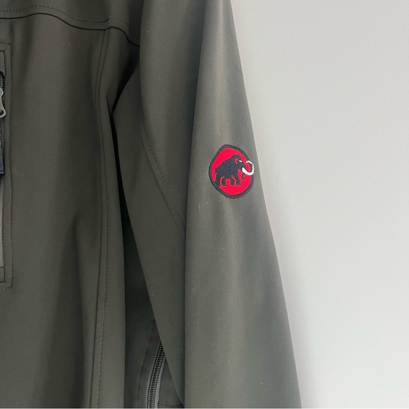 Vintage Mammut Windstopper Full Zip Jacket with Zippers Thumb Holes Hi Lo Hem M - Picture 11 of 13